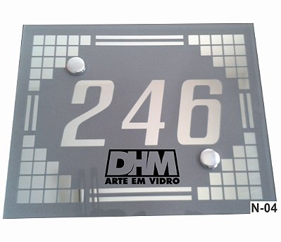 Número Residencial Personalizado em espelho