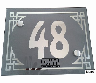 Número Residencial Personalizado em espelho