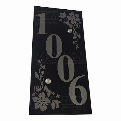 Número Residencial Personalizado em espelho