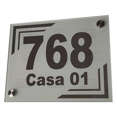 Número Residencial Personalizado em espelho