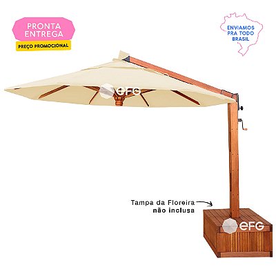Ombrelone Lateral 3,5m Redondo Premium (Pronta Entrega)