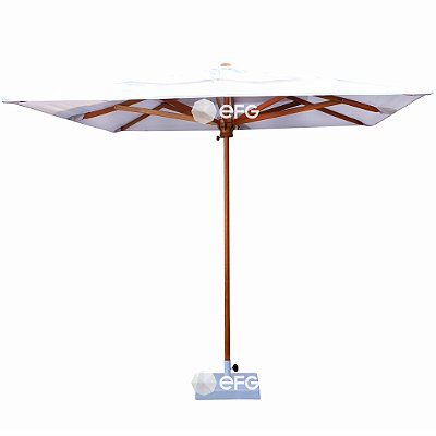 Ombrelone Central 3,5m Quadrado Premium