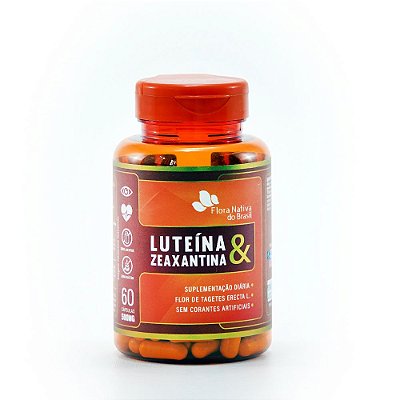 Luteína e Zeaxantina - Flora Nativa - 60 cápsulas - 500mg