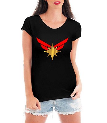 camisa super heroi feminina