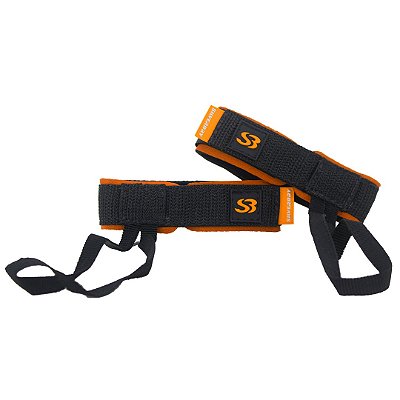 Leash Pé de Pato SILVERBAY LITE para Nadadeiras - Preto/Laranja