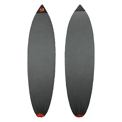 CAPA ATOALHADA SILVERBAY Para Pranchas de Surf - 5'11 á 6'1 - Chumbo/Laranja