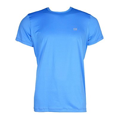 Camiseta UV 50+ SILVERBAY Masculina Manga Curta - Azul Cascais