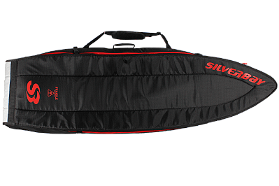 Sarcófago SILVERBAY BLACKSTOP PREMIUM 6'8 para 5 Pranchas COM RODAS - Preto