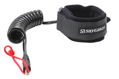 Leash Surf SILVERBAY PRO / BODYBOARD BÍCEPS SMALL 4' 8mm - Preto