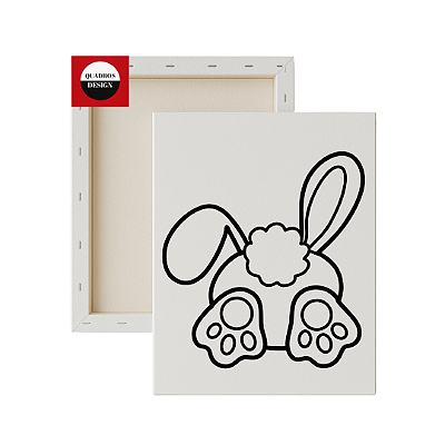 Tela para Pintura Infantil - Rabinho de Coelho Travesso