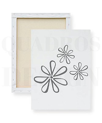 Tela para Pintura Infantil - Três Flores