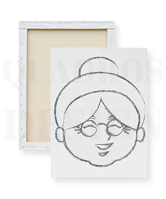 Tela para Pintura Infantil - Vovózinha