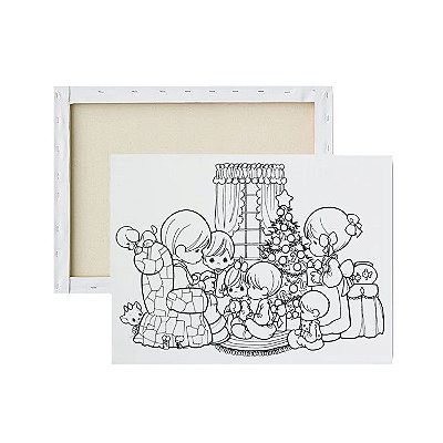 Tela para pintura infantil - Família Unida