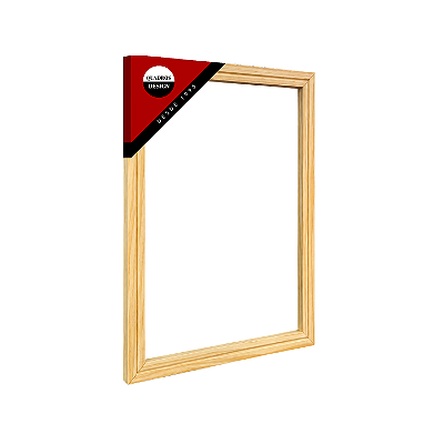 Chassis para Tela 30x40 cm - Madeira Chanfrada Sistema Anti-Marcas