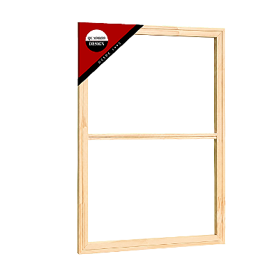 Chassis para Tela 30x80 cm - Madeira Chanfrada Sistema Anti-Marcas