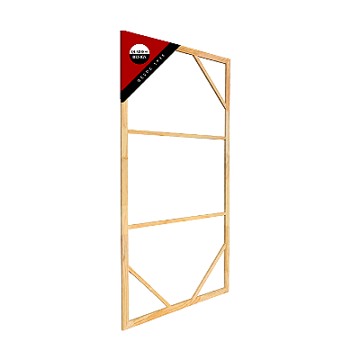 Chassis para Tela 90x180 cm - Madeira Chanfrada Sistema Anti-Marcas
