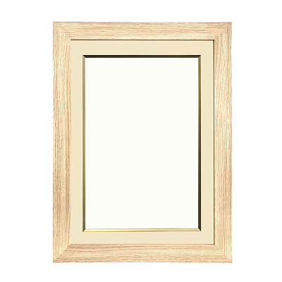 Molduras Para Quadros - 0850 Amadeirado Marfim (somente a moldura)