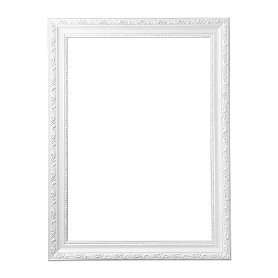 Moldura Branca Brilhante para Fotos e Telas 0058 - Linha Clean