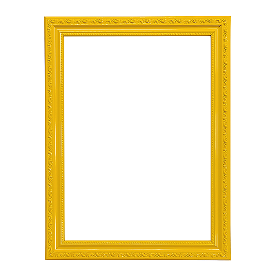 Moldura Amarela para Fotos e Telas 0058 - Linha Clean