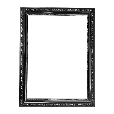 Moldura Preta para Fotos e Telas 0058 - Linha Clean