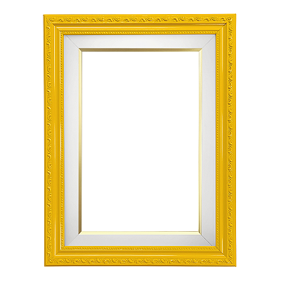 Moldura Amarela para Quadros e Telas 0058 - Linha Clean