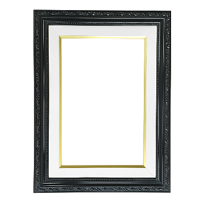 Moldura Preta para Quadros e Telas 0058 - Linha Clean