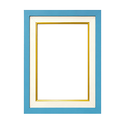 Moldura Azul Clara para Quadros e Telas 2017 - Linha Clean