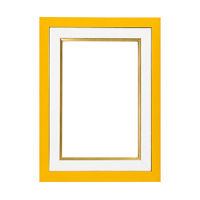 Moldura Amarela para Quadros e Telas 2017 - Linha Clean