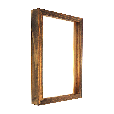 Moldura Para Painel Madeira Envelhecida 0003 - Caixa Alta