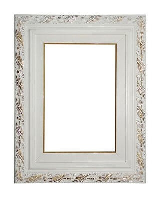 Moldura para Quadros e Telas 0283 Branca - Linha Clean