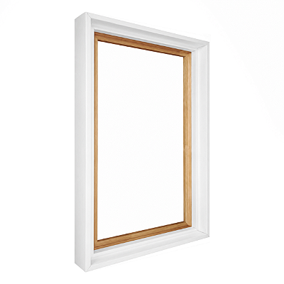 Moldura Para Painel Branca 0219 - Canaleta