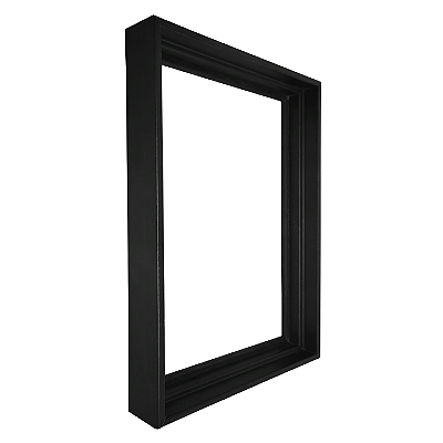 Moldura Para Painel Preta 0219 - Canaleta