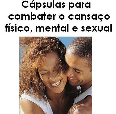 Cápsulas para combater cansaço físico, mental e sexual 60 Cápsulas