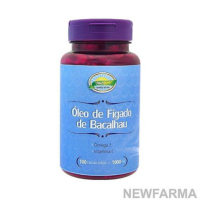 Oleo Figado de Bacalhau 1000Mg - 100 Capsulas