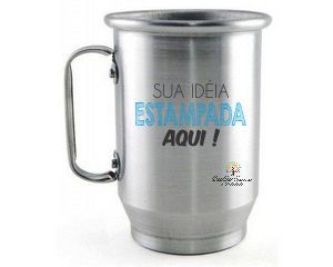 CANECA DE CHOPP DE ALUMINIO 600 ML PARA PERSONALIZAR