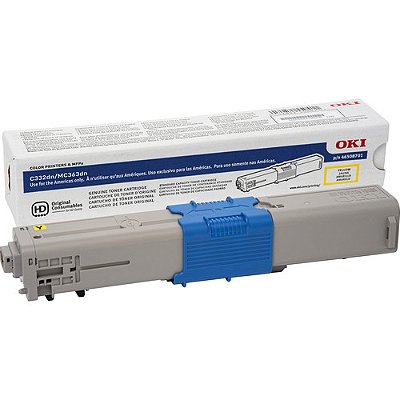 Toner Okidata C530 Amarelo Para 5.000 Páginas 44469719
