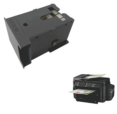 Caixa De Manutenção Compatível Com Epson T6711 L1455 Wf7110