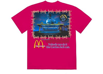 Camiseta Travis Scott x McDonald's Action Figure Pink - ENCOMENDA