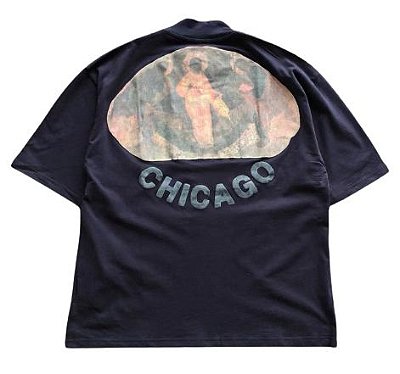 Camiseta Kanye West Jesus king 'Chicago' Marinho - ENCOMENDA
