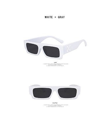 Óculos Off-White Gray White - Pronta Entrega