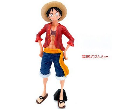 Boneco Luffy One Piece Akatsuki Coleciomavel PVC 26 CM - Pronta Entrega