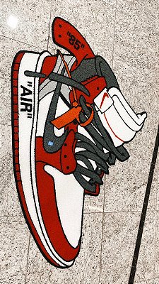 Tapete Sneaker Jordan 1 Grande 170x120 - Encomenda