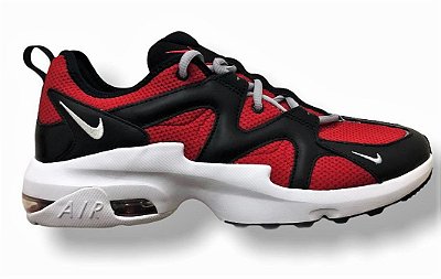 Tênis Nike Air Max Graviton Black White Gym Red - PRONTA ENTREGA