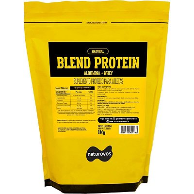 Blend Proteico Whey+Albumina (1kg) (21g proteína - 3g carbo) - Naturovos