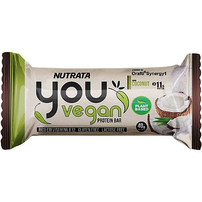 Barra de Proteína YOU VEGAN (1 unidade de 40G) Vegana - NUTRATA