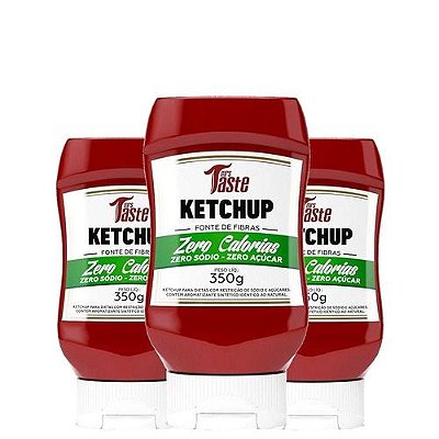 Kit 3 Molhos Ketchup ZERO (350g) - Mrs Taste