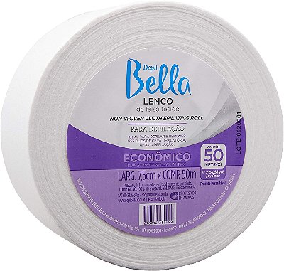 Lenço Depilatório Falso Tecido (Tipo TNT) Rolo 50m Depil Bella