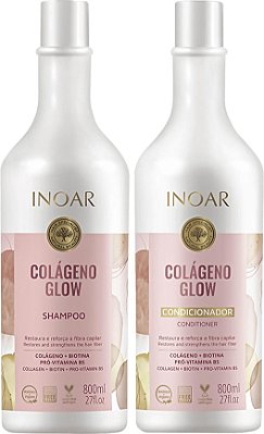 Inoar Colágeno Glow Kit Shampoo e Condicionador 800ml