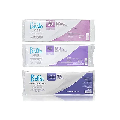 Lenço Depil Bella de Falso Tecido Para Depilação Branco