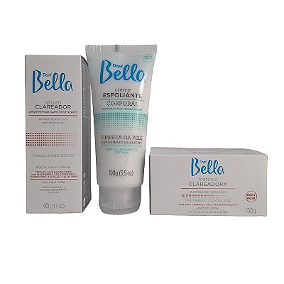 Kit Clareador Corporal Depil Bella (3 produtos)